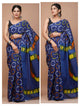 Printed Pure Cotton Mulmul Saree With Blouse