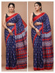 Printed Pure Cotton Mulmul Saree With Blouse