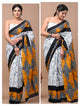 Printed Pure Cotton Mulmul Saree With Blouse