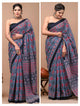 Printed Pure Cotton Mulmul Saree With Blouse