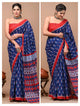 Printed Pure Cotton Mulmul Saree With Blouse