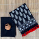 Printed Pure Cotton Mulmul Saree With PomPom Lace