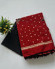 Printed Pure Cotton Mulmul Saree With PomPom Lace