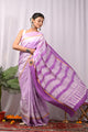 Crafted Exclusive Block Printed Assam Silk Saree