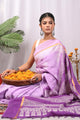 Crafted Exclusive Block Printed Assam Silk Saree
