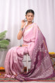 Crafted Exclusive Block Printed Assam Silk Saree