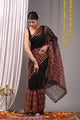 Premium Hand Block Printed Kota Doria Saree