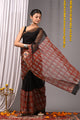 Premium Hand Block Printed Kota Doria Saree