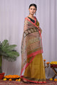 Premium Hand Block Printed Kota Doria Saree