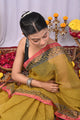 Premium Hand Block Printed Kota Doria Saree