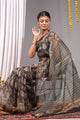 Premium Hand Block Printed Kota Doria Saree