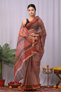 Premium Hand Block Printed Kota Doria Saree