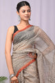Premium Hand Block Printed Kota Doria Saree