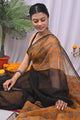 Premium Hand Block Printed Kota Doria Saree