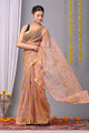 Premium Hand Block Printed Kota Doria Saree