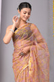 Premium Hand Block Printed Kota Doria Saree