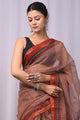 Premium Hand Block Printed Kota Doria Saree
