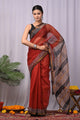 Premium Hand Block Printed Kota Doria Saree