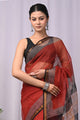 Premium Hand Block Printed Kota Doria Saree