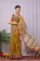 Premium Hand Block Printed Kota Doria Saree