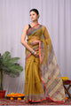 Premium Hand Block Printed Kota Doria Saree