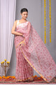 Premium Hand Block Printed Kota Doria Saree