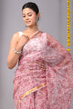 Premium Hand Block Printed Kota Doria Saree