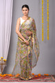 Premium Hand Block Printed Kota Doria Saree
