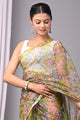 Premium Hand Block Printed Kota Doria Saree