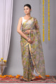 Premium Hand Block Printed Kota Doria Saree