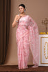 Premium Hand Block Printed Kota Doria Saree