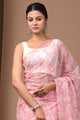Premium Hand Block Printed Kota Doria Saree