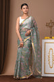 Premium Hand Block Printed Kota Doria Saree
