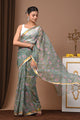 Premium Hand Block Printed Kota Doria Saree