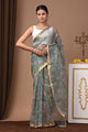 Premium Hand Block Printed Kota Doria Saree