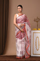 Premium Hand Block Printed Kota Doria Saree