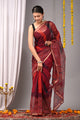 Premium Hand Block Printed Kota Doria Saree