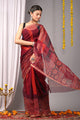 Premium Hand Block Printed Kota Doria Saree