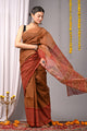 Premium Hand Block Printed Kota Doria Saree