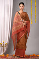 Premium Hand Block Printed Kota Doria Saree