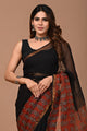 Premium Hand Block Printed Kota Doria Saree