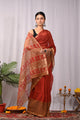 Premium Hand Block Printed Kota Doria Saree
