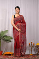 Premium Hand Block Printed Kota Doria Saree