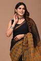 Premium Hand Block Printed Kota Doria Saree