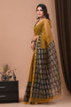 Premium Hand Block Printed Kota Doria Saree
