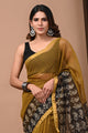 Premium Hand Block Printed Kota Doria Saree