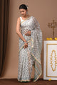 Premium Hand Block Printed Kota Doria Saree
