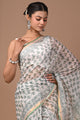Premium Hand Block Printed Kota Doria Saree