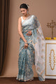 Premium Hand Block Printed Kota Doria Saree