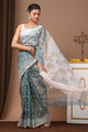 Premium Hand Block Printed Kota Doria Saree
